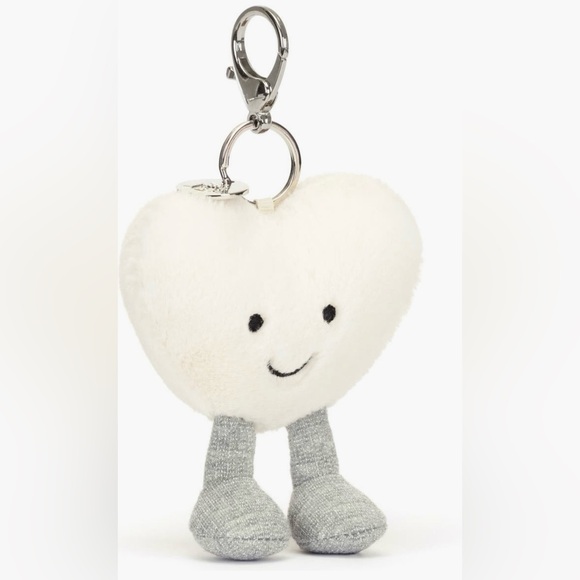Jellycat Accessories - Jellycat Amuseable Heart woven bag charm 13cm